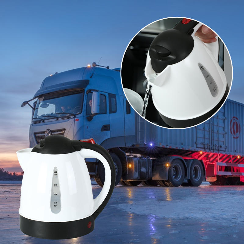 Car-Mounted Electric Kettle, Portable for Cars and Trucks, 12V/24V, Cigarette Lighter-Powered, for Brewing Tea and Boiling Water