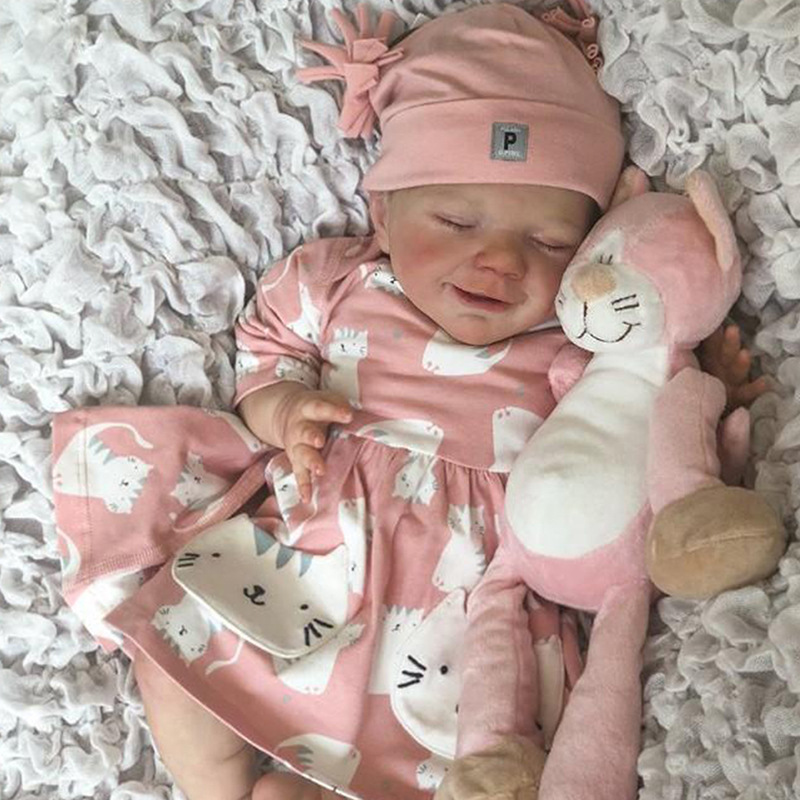 Nueva Llegada De abril renacer muñeca simulación muñeca renacer bebé pequeño Abril