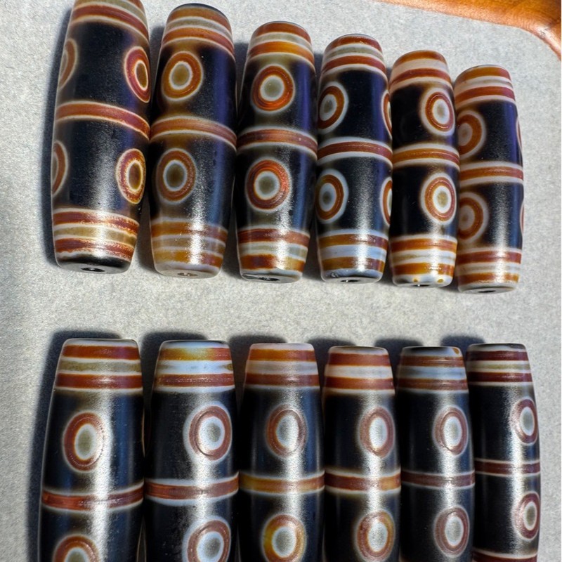 西藏藏式仿古玛瑙六眼A级老天珠38mmDiy项链饰品散珠做旧文玩批发|undefined