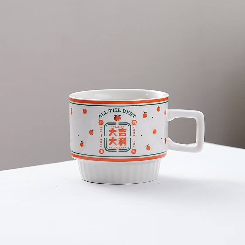 Taza de regalo de bodas de alto valor de cerámica de nicho de dama de honor de alto nivel regalos prácticos