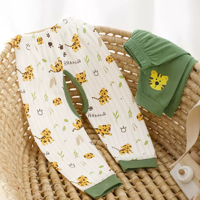 婴儿裤子春秋开裆裤男宝宝纯棉睡裤秋裤外穿儿童长裤保暖女打底裤