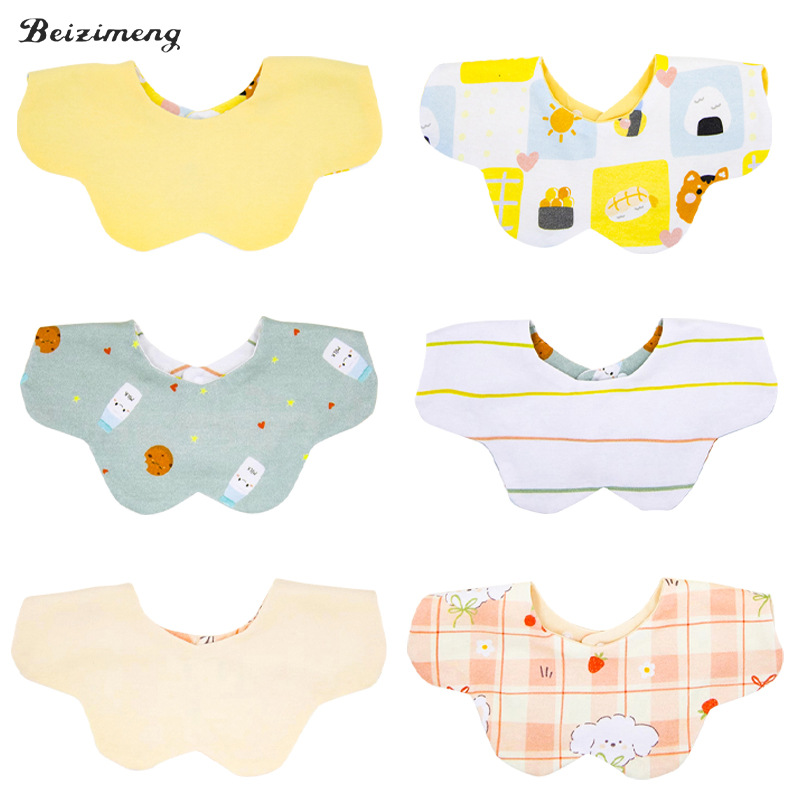 saliva towel class a bib waterproof nordic style ins pure cotton men's treasure double-sided quick-drying 360 petals autumn and winter cute