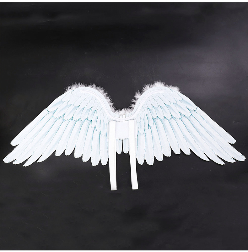 140g Weight Halloween Angel Wings Cloth Nonwoven Feather Masquerade Stage Costume Props Party Supplies Party Accessories