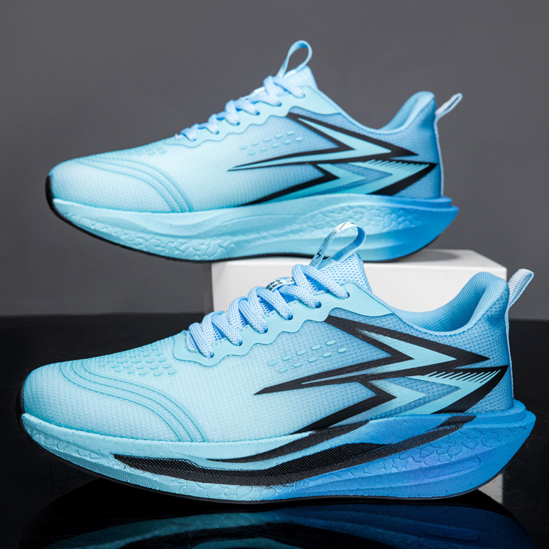 New cross-border men's shoes, breathable, lightweight, cushioned running shoes, unisex sports shoes, student training shoes, trendy and versatile