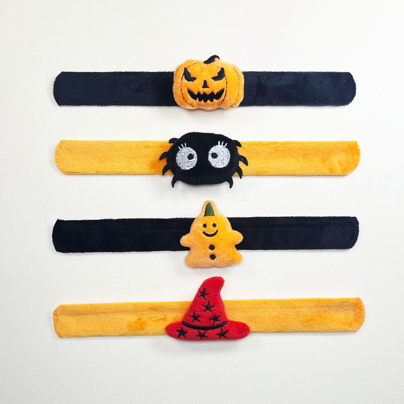 Factory Direct Supply Halloween Plush Snap Ring Decoration Gifts Holiday Party Supplies Children's Snap Ring Toys