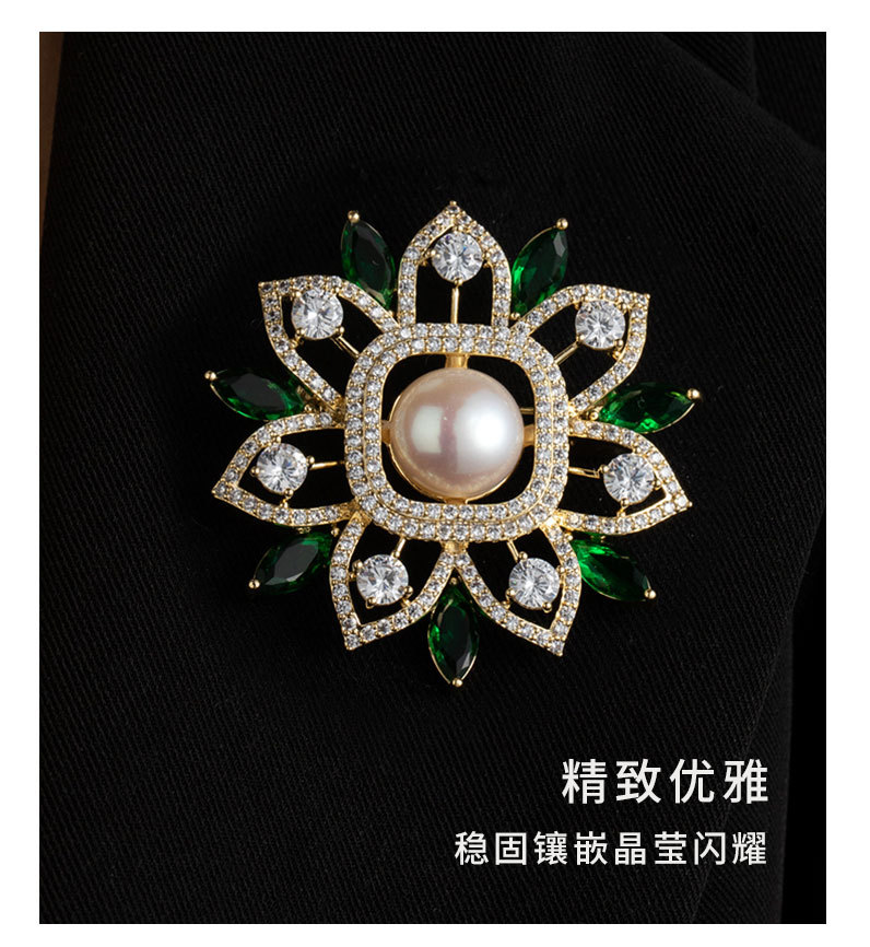 时尚复古高级感花环胸针小众新品几何形胸花优雅