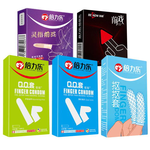 Beilile's full range of double-thin thorn condoms, G-spot condoms, finger cots, and black diamond family planning sex toys