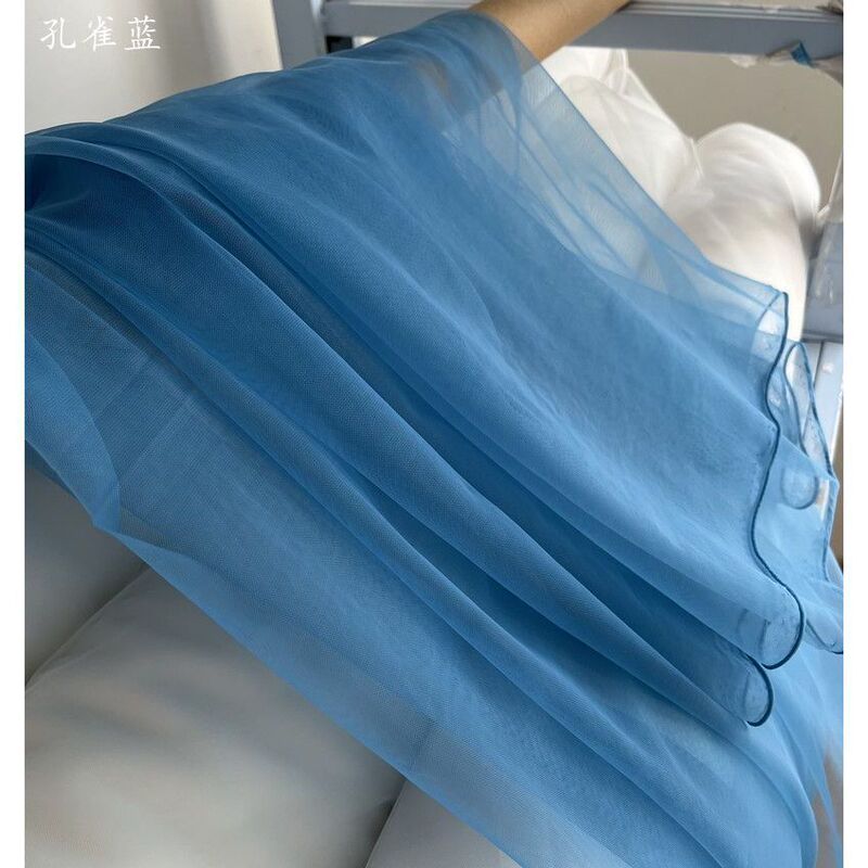 东方美学绿色古风雅静布置纱幔幼儿园环创纱布料汉服柔软装饰网纱|undefined