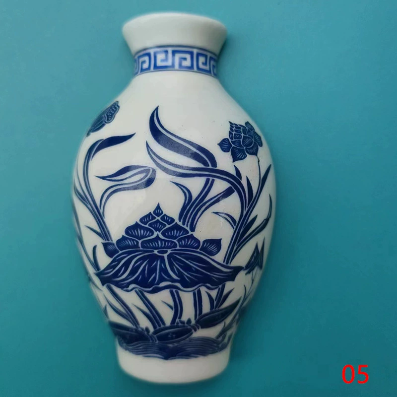 Керамическая магнитная магнитная холодильник (Даохэ), 4.5×8 см, китайский туристический сувенир, смешанные традиционные дизайны, упаковка 12