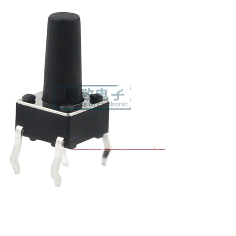 Поставка сенсорного переключателя TC-128 6x6x11 штырь четвероногий плагин 6*6 кнопок микро-кнопки высокой термостойкости головки