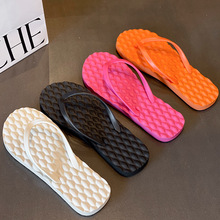 简约沙滩凉鞋女新款夏季2024新款纯色人字拖男士外穿平底拖鞋批发