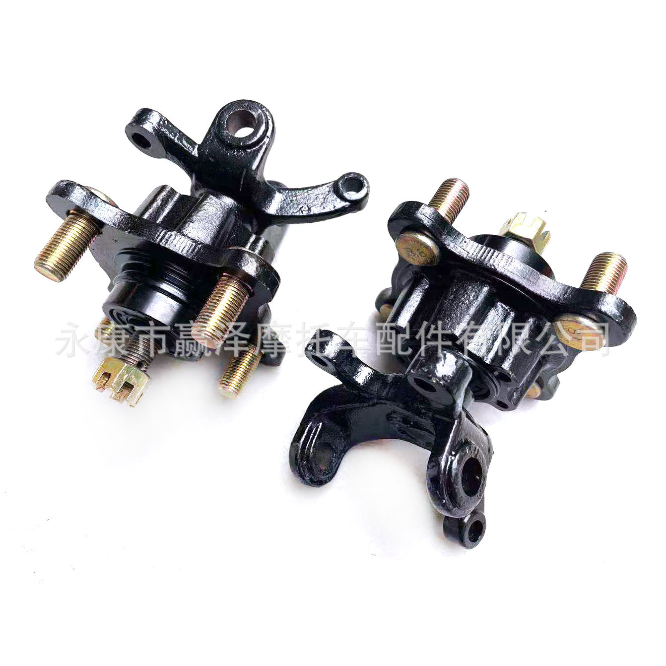 Four-wheel off-road motorcycle, go-kart, ATV front wheel disc brake, fork knuckle flange with diagonal 10-hole spacing