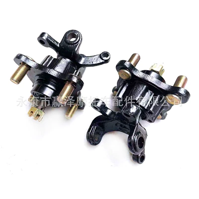 Four-wheel off-road motorcycle, go-kart, ATV front wheel disc brake, fork knuckle flange with diagonal 10-hole spacing