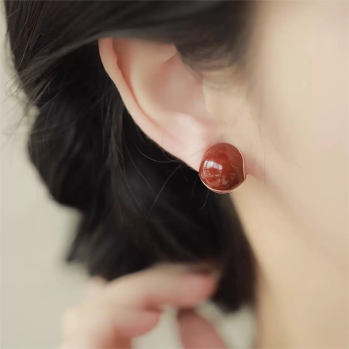 Mosquito coil, ear clips, retro earrings, no pierced ears