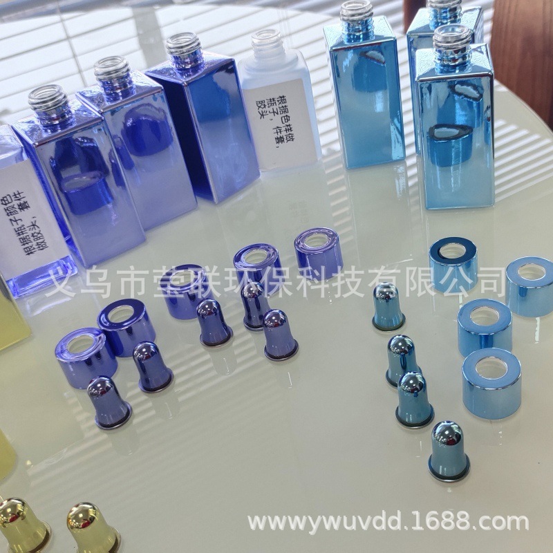 电镀玻璃瓶加工滴管香丁晴胶玻璃瓶装瓶胶头玻璃滴管镀膜电镀厂