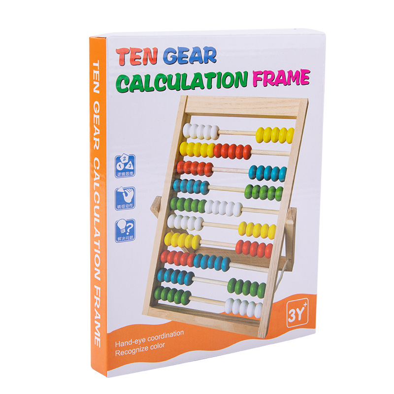 Rack de cálculo jardín de infantes estudiante de escuela primaria matemáticas aritmética palo niños Ábaco adición y resta aritmética educación temprana material didáctico