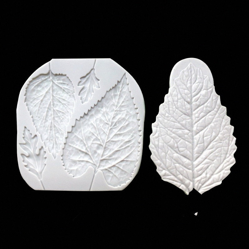2 piezas flor artificial hoja girasol Margarita hoja fondant molde de silicona ritmo seco postre hornear molde de chocolate