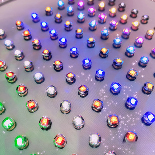 One-To-Many Wireless Power Supply Lamp Beads, Hand-Made Model Waterproof Lamp Beads, Colorful D Sensor Decorative Lamp, No Metabo