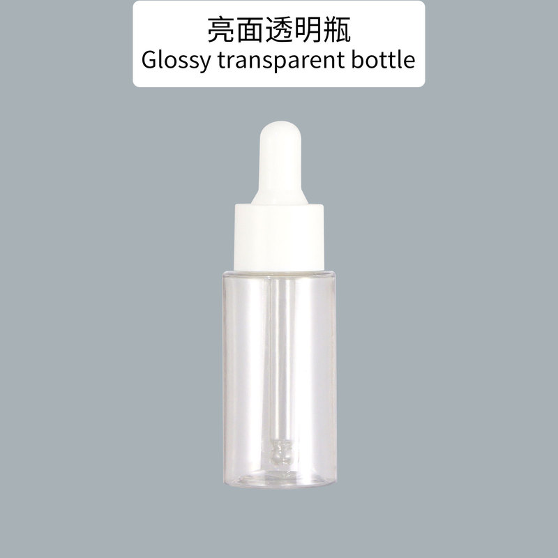スポット 50 ミリリットル化粧品プラスチック液体エッセンスボトル PET30 ミリリットル白円筒形シリコーンスポイトボトル|undefined