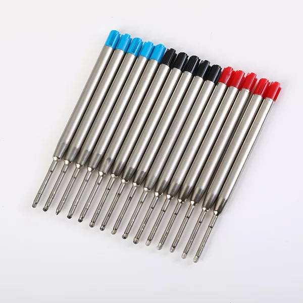 424 Metal Ballpoint Pen Refill Full Length 99mm Refill Press Rotary Signature Refill Stock Metal Refill