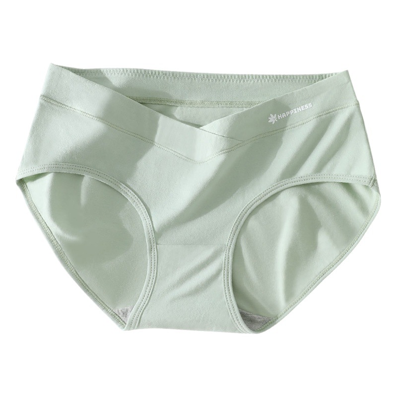Ropa interior de maternidad de algodón transpirable de algodón antibacteriano inferior entrepierna embarazada temprano, medio y tardío posparto sin costuras más ropa interior de maternidad de tamaño