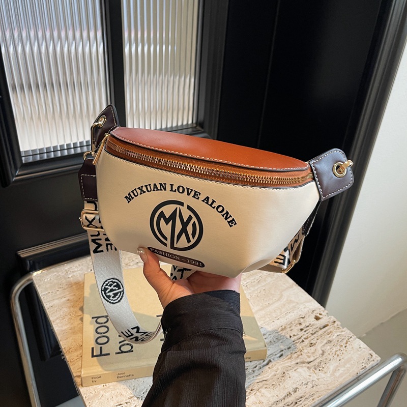 Mala tiracolo feminina da moda com alça larga bolsa de peito_voghion.com