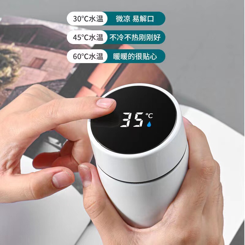 真空304ステンレス知能顕温保温カップカップビジネスカップ事務広告プレゼントストレートカップロゴ|undefined