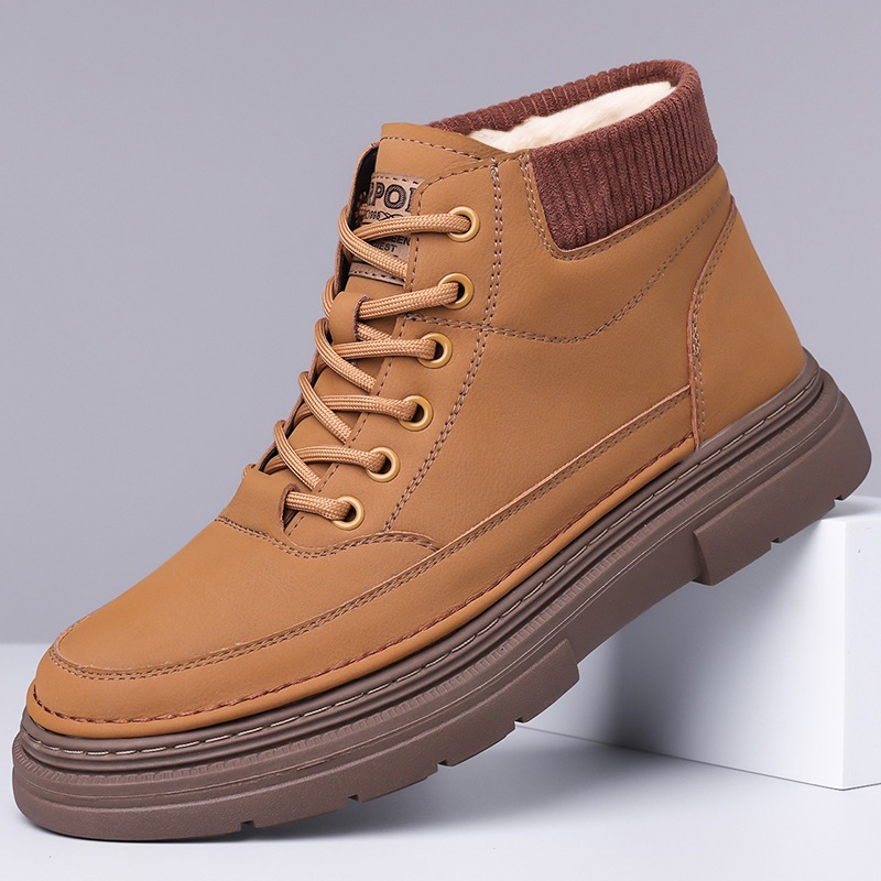Men's shoes autumn and winter new casual cotton shoes men's trendy…
