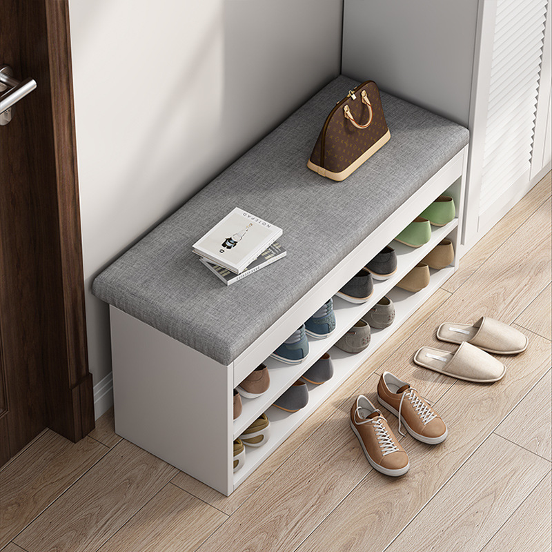 Zapatero hogar puerta asiento zapato Cambio de zapatos taburete pasillo simple ahorro de espacio zapato taburete gabinete económico salón dormitorio