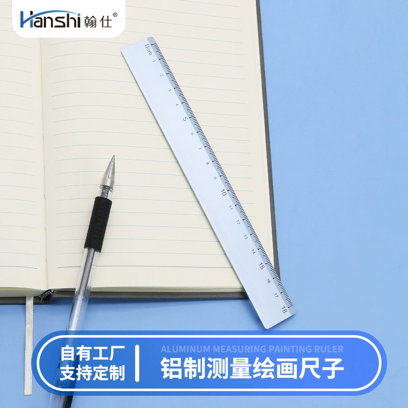 Производитель поставляет 18cm Алюминиевый линейка для рекламы линейка для студентов