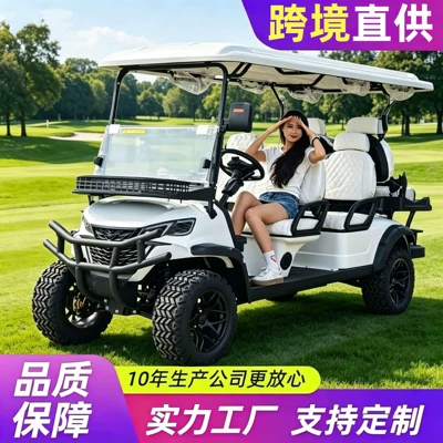 4-6 Seat Export Off-Road Electric Golf Cart for Sightseeing, Homestay Tours, and Property Viewings