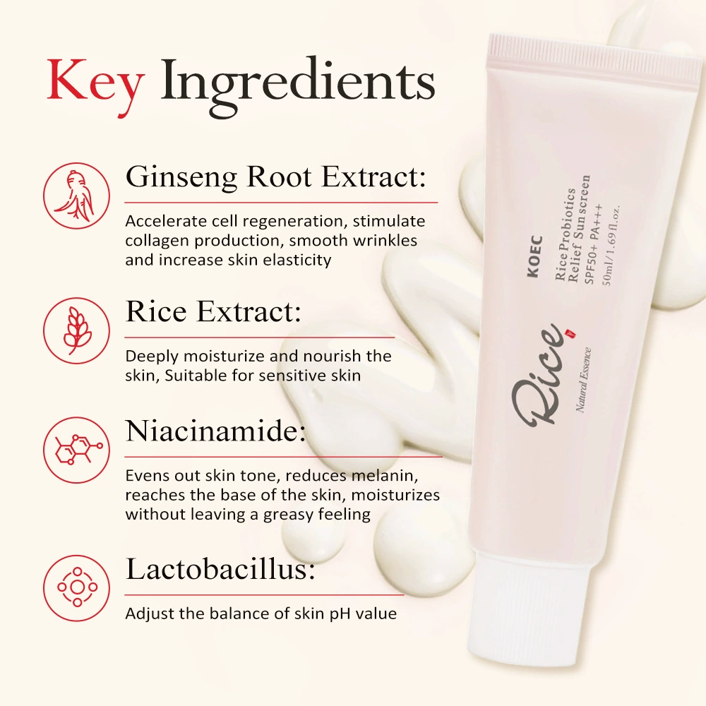 Moisturizing Rice Probiotic Cream (KOEC), Multi-variant protective & tinted options