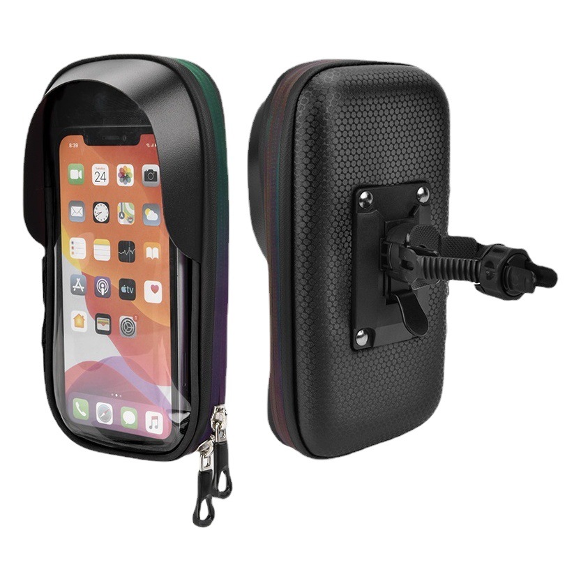 Nueva pantalla táctil impermeable bolsa de teléfono móvil para llevar jinete liberación rápida soporte de teléfono móvil bicicleta de montaña coche eléctrico soporte de teléfono móvil