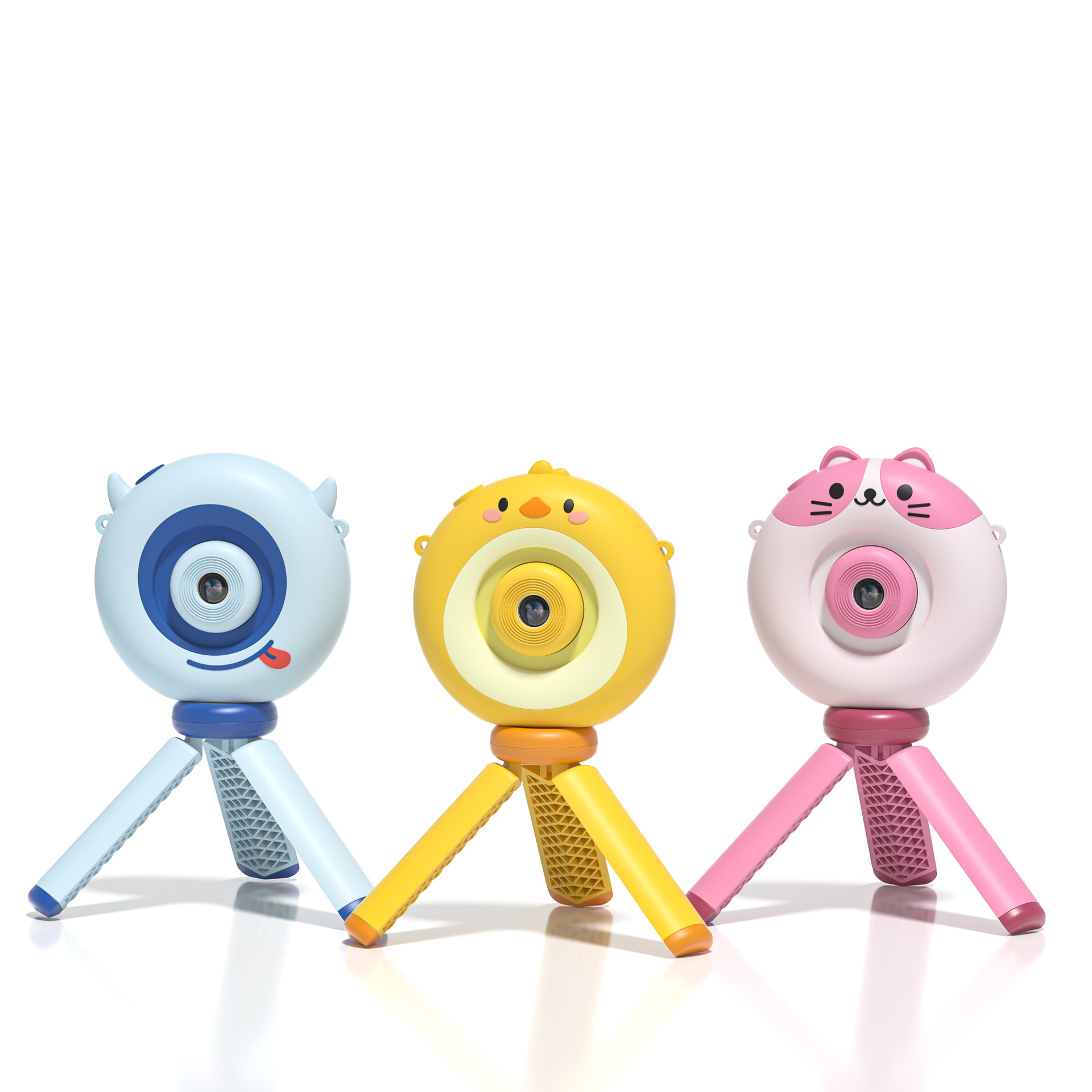 Mini Cámara Digital Infantil de Dibujos Animados S8 de ABS Pantalla de 2.4 Pulgadas para Niños