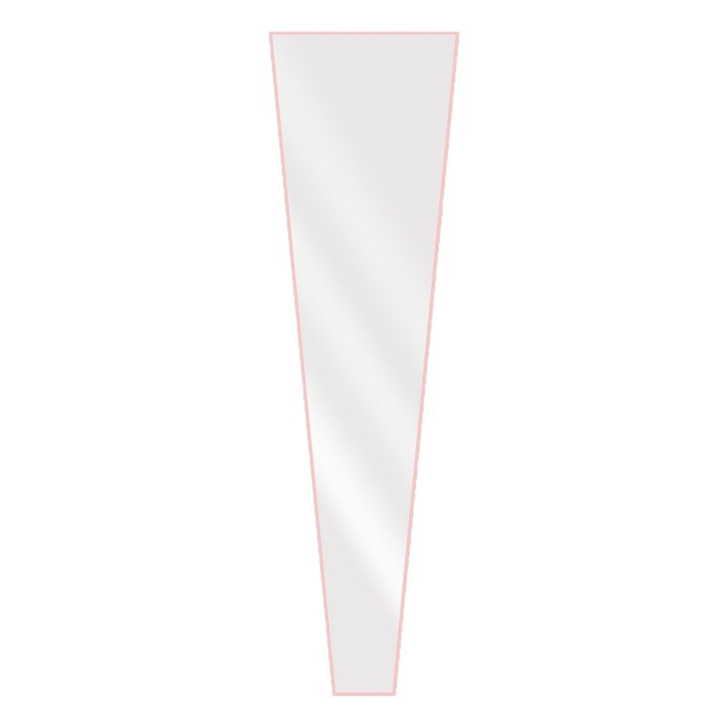 Día de San Valentín borde de color bolsas de flores rosas claras bolsas de embalaje OPP DIY material de embalaje floral