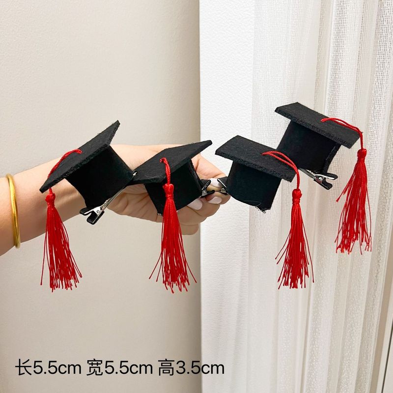 Graduation season mini doctor hat hairpin graduation decoration bachelor hat headband kindergarten graduation dress up photo props