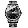 Trend swiss watch, waterproof men's watch, quartz calendar, Tungsten steel