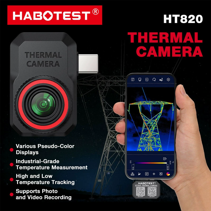 HABOTEST/Huabo HT820 сотовый телефон тепловизор портативный инфракрасный тепловизор сотовый телефон тепловизор