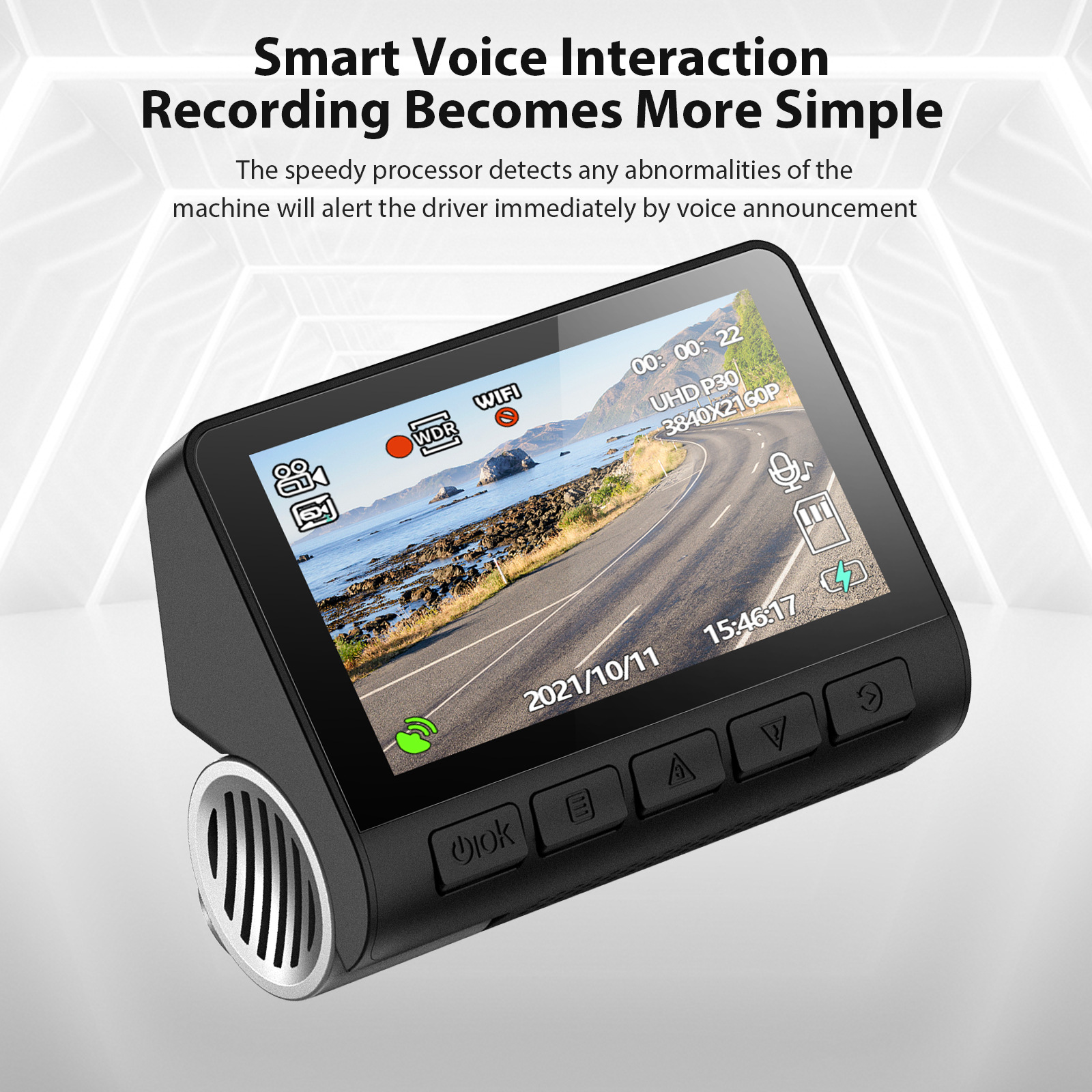V55 Dashcam 4K Dachcam Wifi Mobile Phone Interconnection Cross-Border High-Definition Dashcam