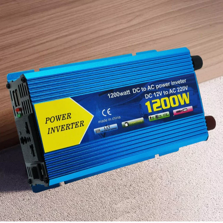 Модифицированный синусоидальный инвертор 600W/1200W/2000W, преобразователь с 12В на 220В для автомобиля и солнечной системы