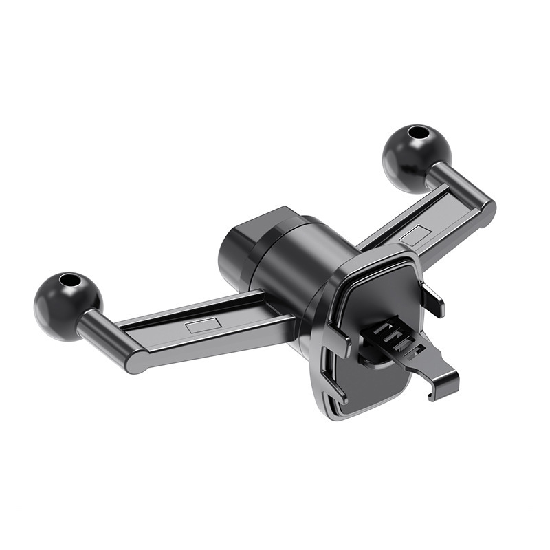 17mm Dual Ball Head Phone Holder with Automatic Locking Clamp, Magsafe Magnetic Air Vent Navigation Car Phone Holder