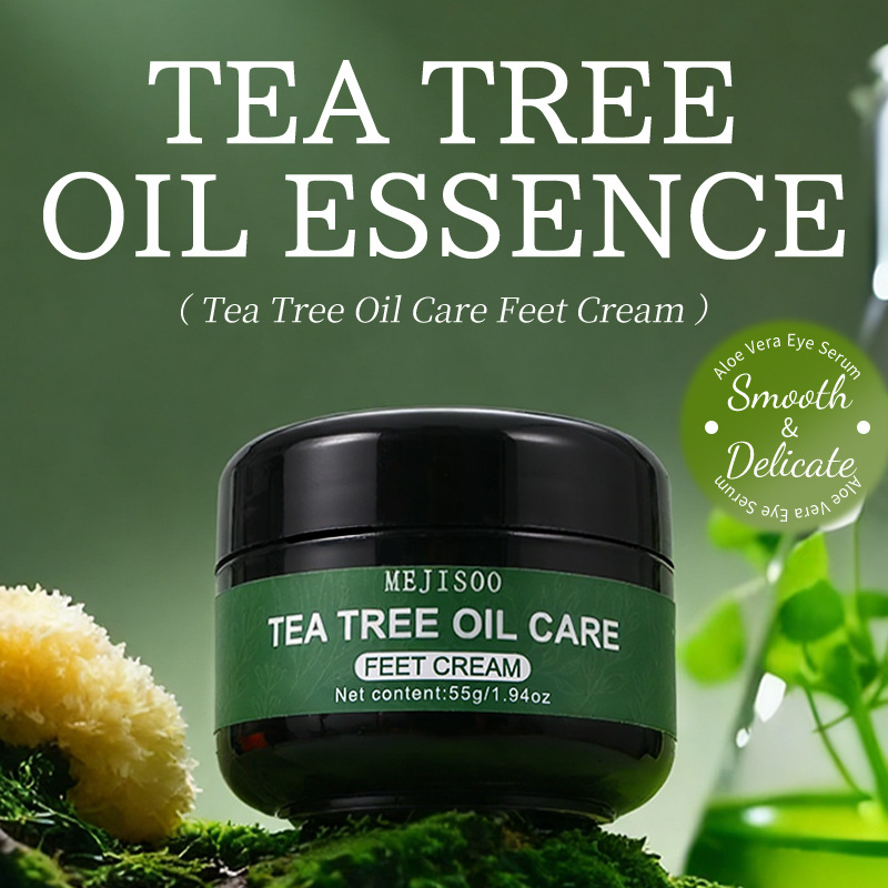 Cross-Border Tea Tree Mint Foot Cream Foot Cream Moisturizes Skin, Moisturizes and Prevents Dryness and Cracking Foot Care Cream