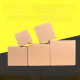 Henan square extra hard carton postal express square carton corrugated hardened logistics moving packing box quick delivery