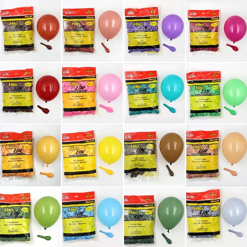 Haolin 5-Inch 10-Inch 2.2g 12-Inch 2.8g 3.2g 18inch Matte Color Latex Balloons for Birthday Party Decoration