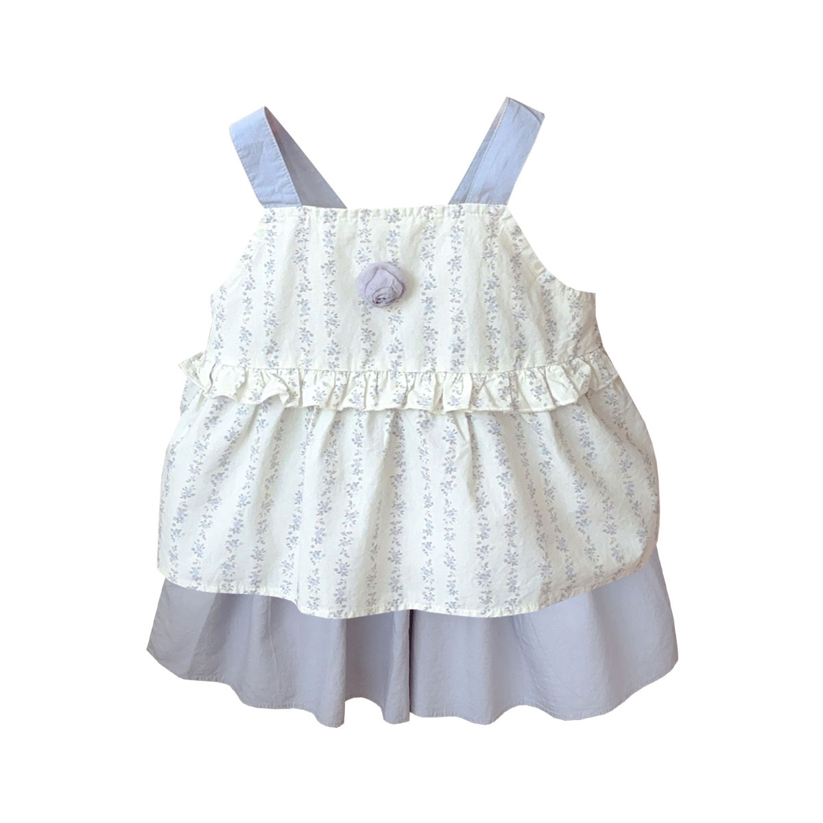 Youhe verano nuevo traje infantil dulce y lindo vestido de tirantes falda de pastel ligera de dos piezas