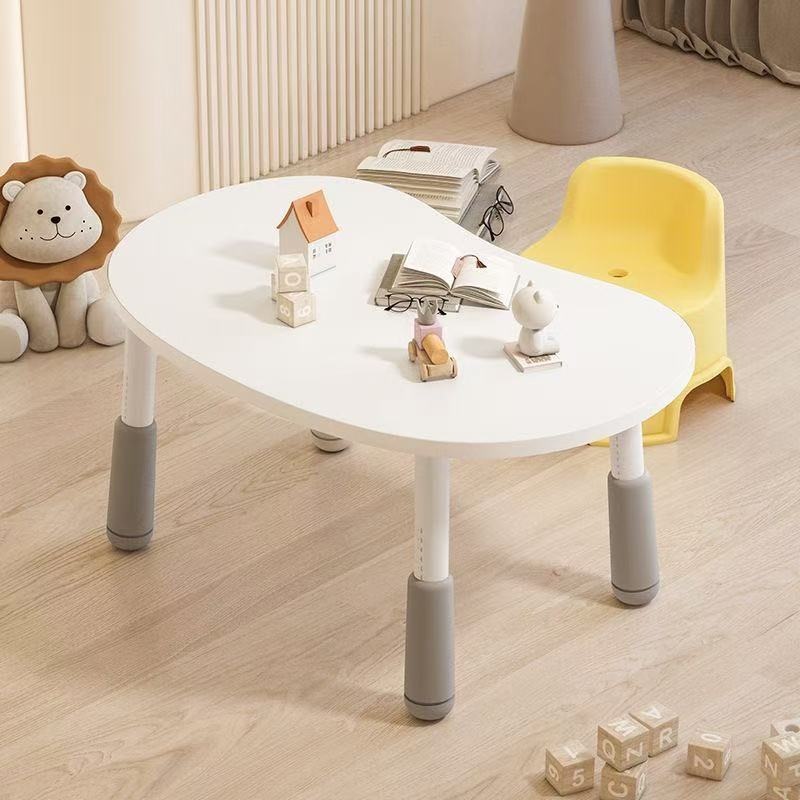 Children's Peanut-Shaped Table, Baby Study Table, Infant Table, Kids' Reading Area Table, Height-Adjustable Kindergarten Early Education Table