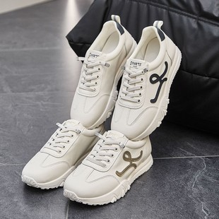 Genuine Leather Flats White Shoes 2025 Autum New Soft Sole Versatile Women's Flats Round Toe Low-Cut Student Casual Sneakers