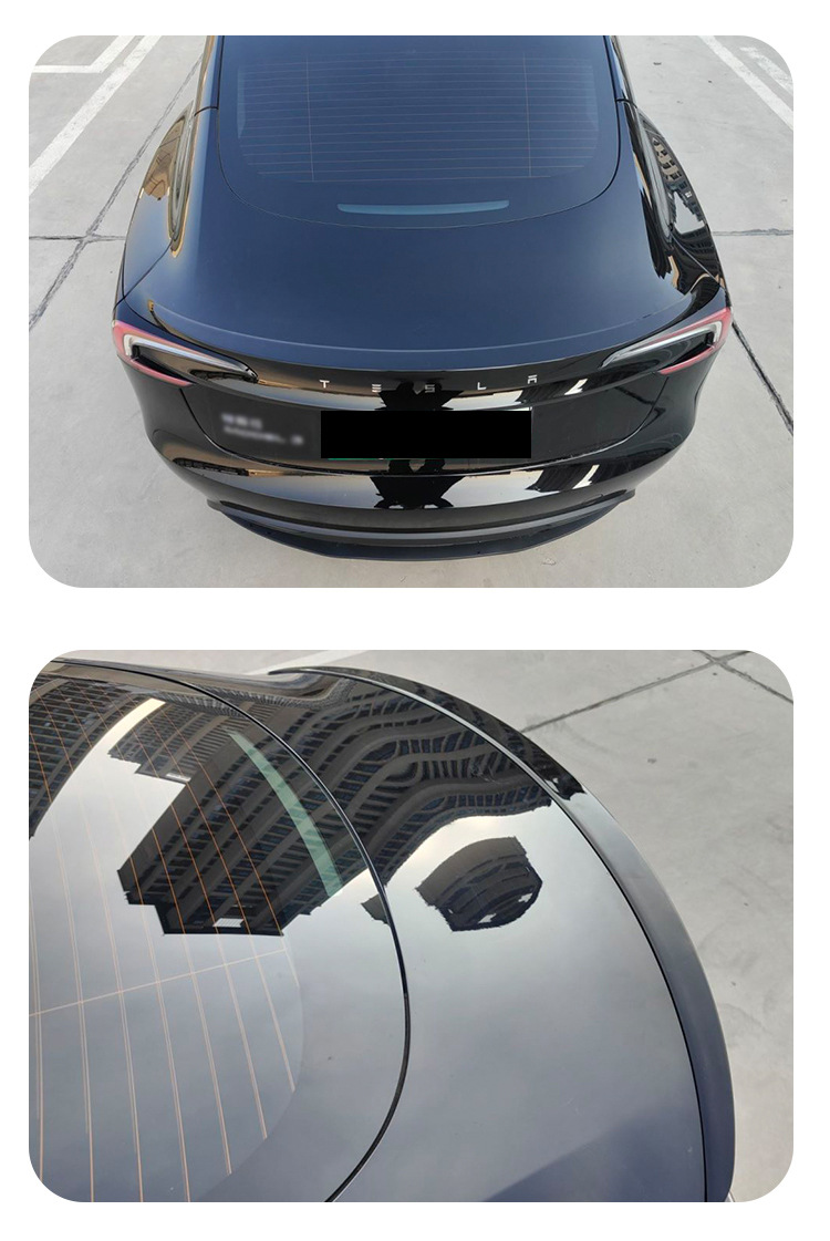Applicable to Tesla new version MODEL3P tail Model3 New version modified P rear spoiler wing