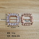 Foreign Trade Shoe Buckle Square Diamond Buckle Hardware Shoe Buckle Metal Rhinestone Accessories Sandals Decorative Buckle Plate Shoe Buckle