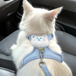 Anti-Escape Dog Vest-Style Harness for Small Dogs, Anti-Escape Cat Leash Harness, Cat-Specific Walking Leash